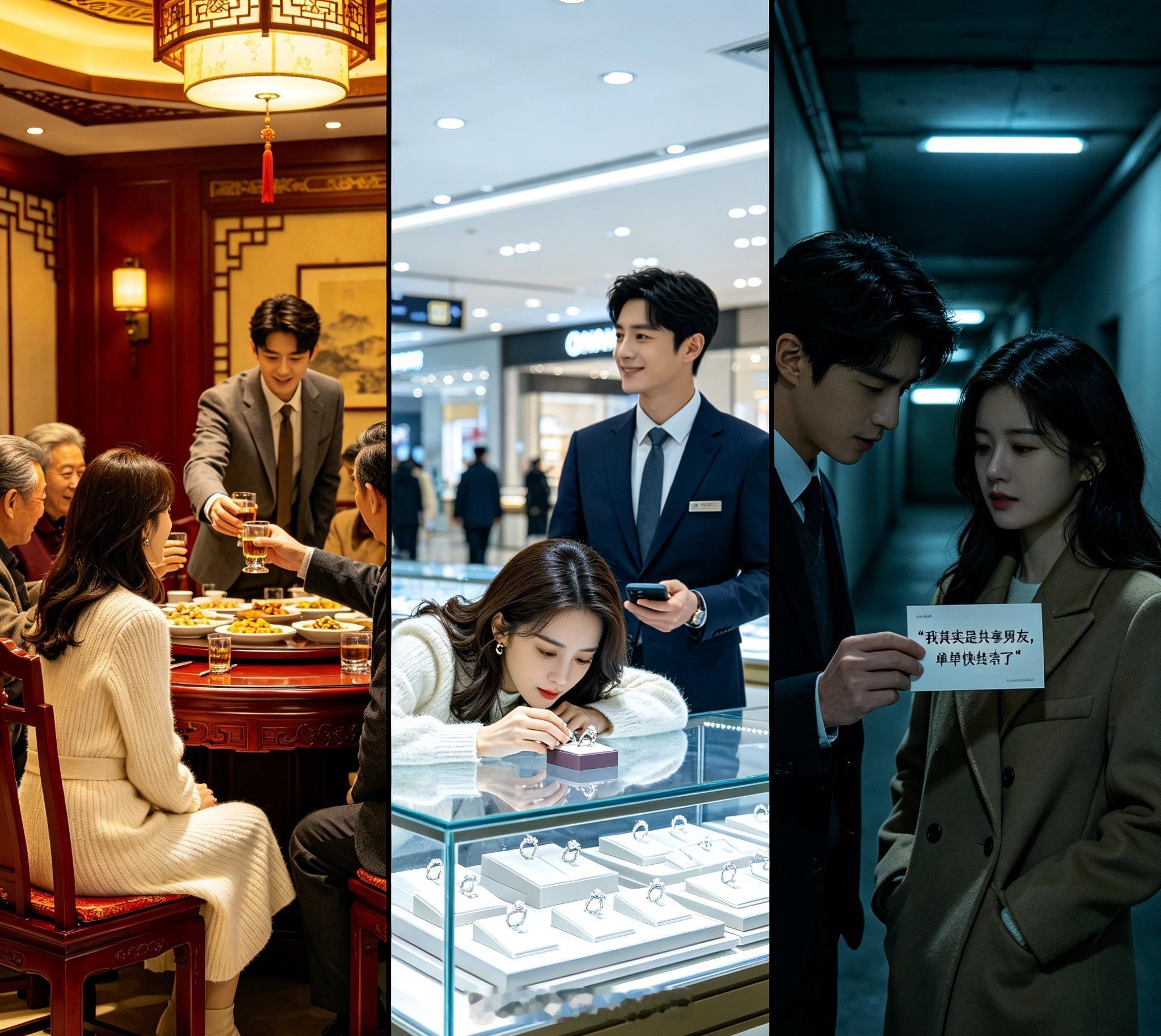 共享男友翻车现场闺蜜临时脱逃，硬塞给我一个“共享男友”撑家族饭局，叮嘱我：就演恩