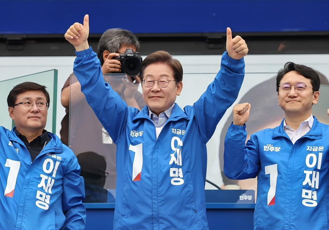 重磅消息！韩国多家主流媒体认定共同民主党总统候选人李在明已经赢得了总统选举，刚刚