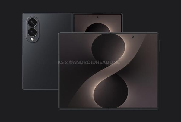 三星也要致敬华为？三星首款阔折叠GalaxyZFold8Wide浮出水面，