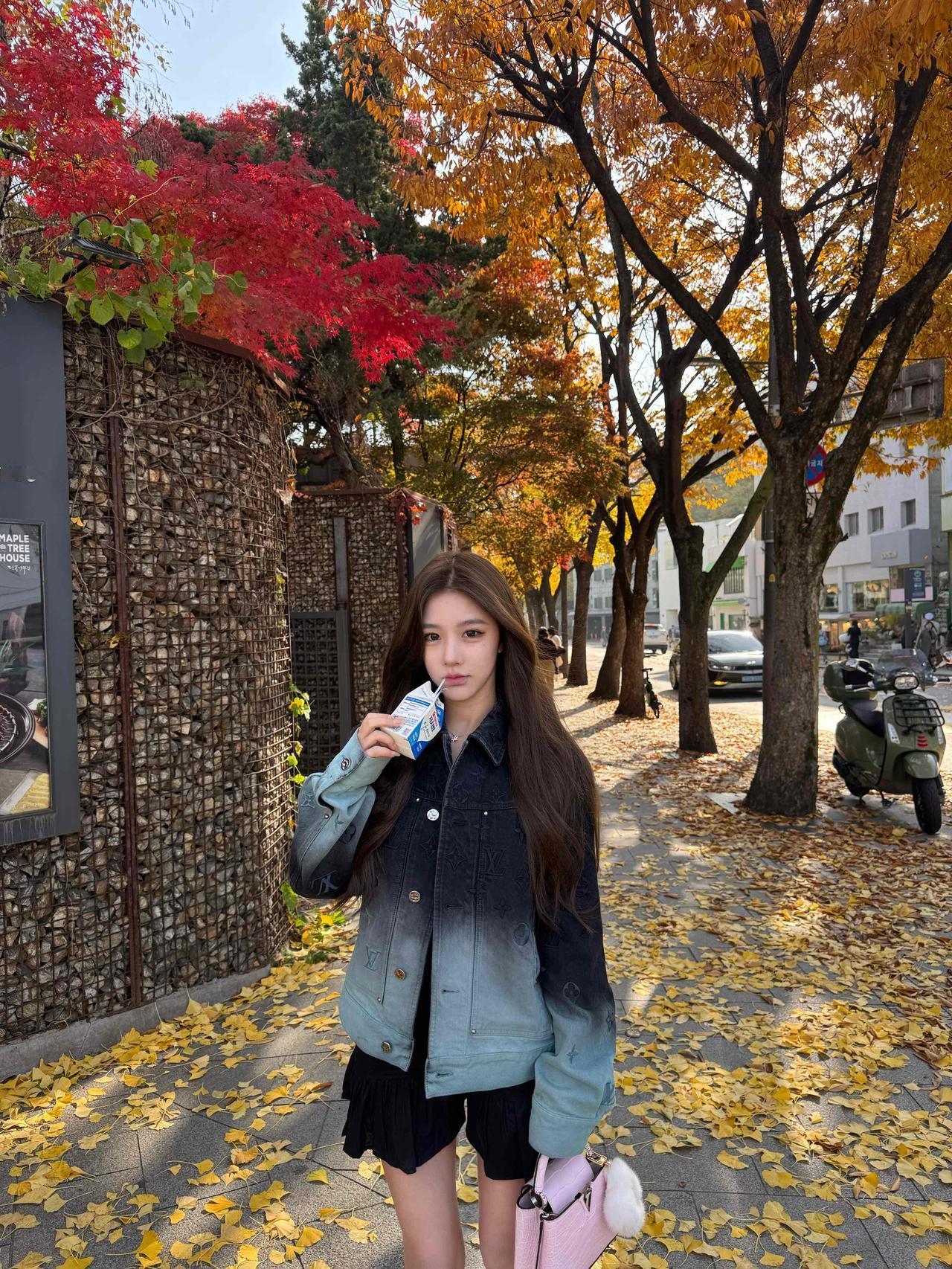 🇰🇷秋天太适合散步最近没有在工作和朋友散散步就很开心很惬意