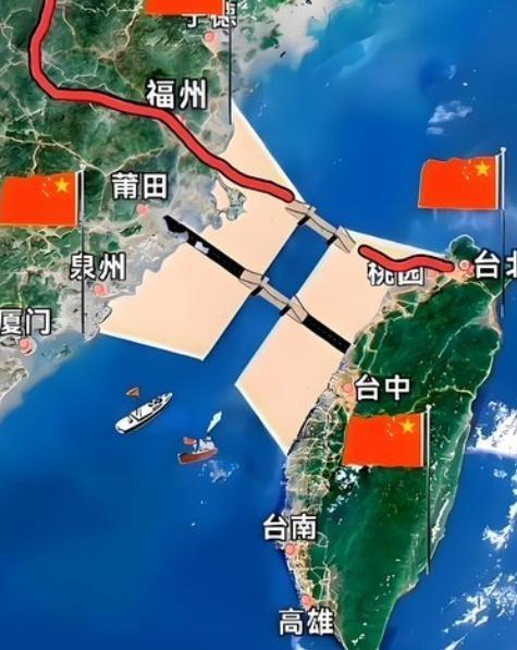 填海这个方法好，能够一劳永逸解决台湾问题！十万辆渣土车日夜交替、加上几万台挖掘机