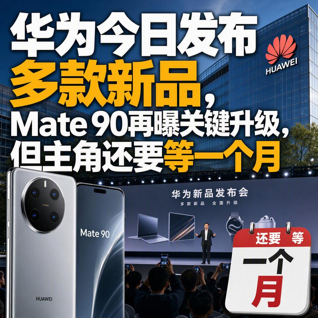 很多人以为8月5日这场华为发布会的主角是Mate90。但看完全程你会发现，真