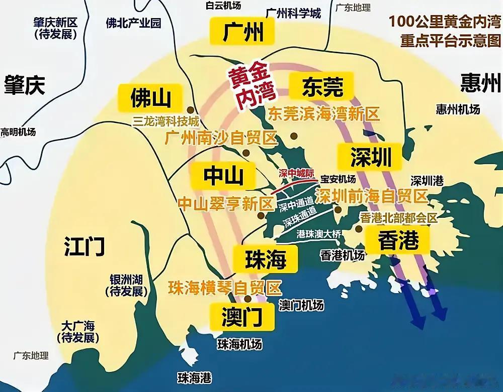 没看到广州段不断搞工程，南沙大桥和狮子洋通道最近处只有2公里多点，深珠通道只要广