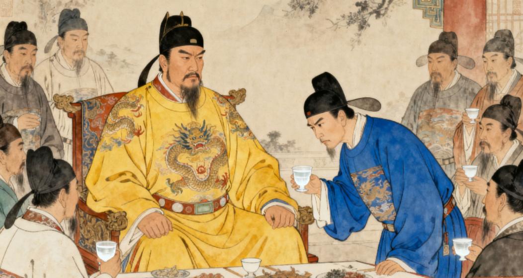 朱元璋大宴功臣，唯独徐达的酒杯里是白水，徐达抿了一口，深夜传信给儿子:烧掉所有兵