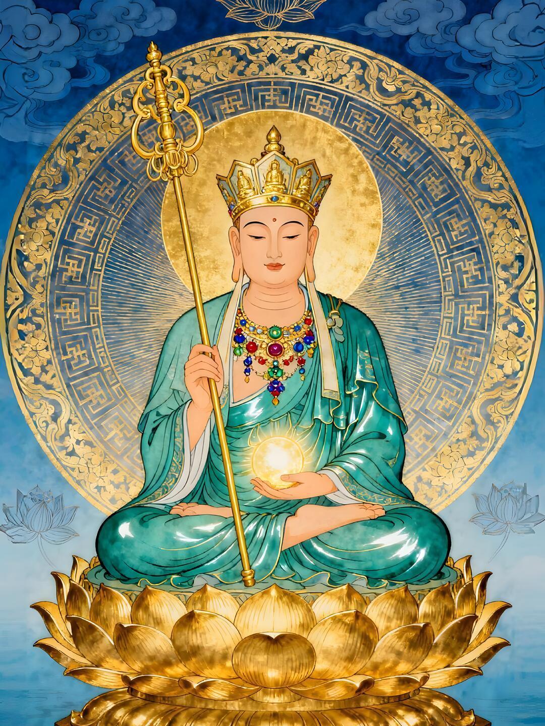【念一万声地藏王菩萨圣号，消灾免难】现在学了《地藏经》，修地藏法门。《地藏经》告诉我们，你要到哪里去