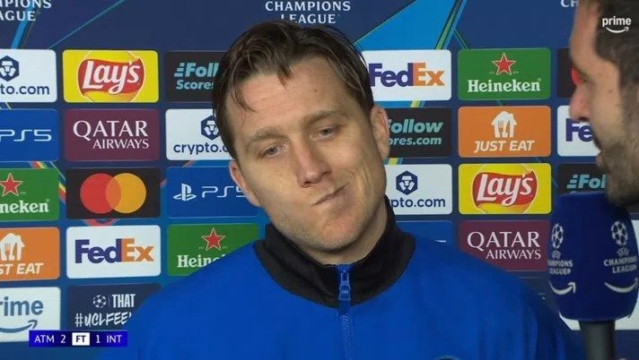 泽林斯基: 遗憾进球没帮到球队, 虽然2连败但我们的表现一直很好