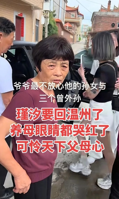 瑾汐上车前养母哭红了眼圈养母当年生了两个皮夹克，很想要一个小棉袄，所以收养