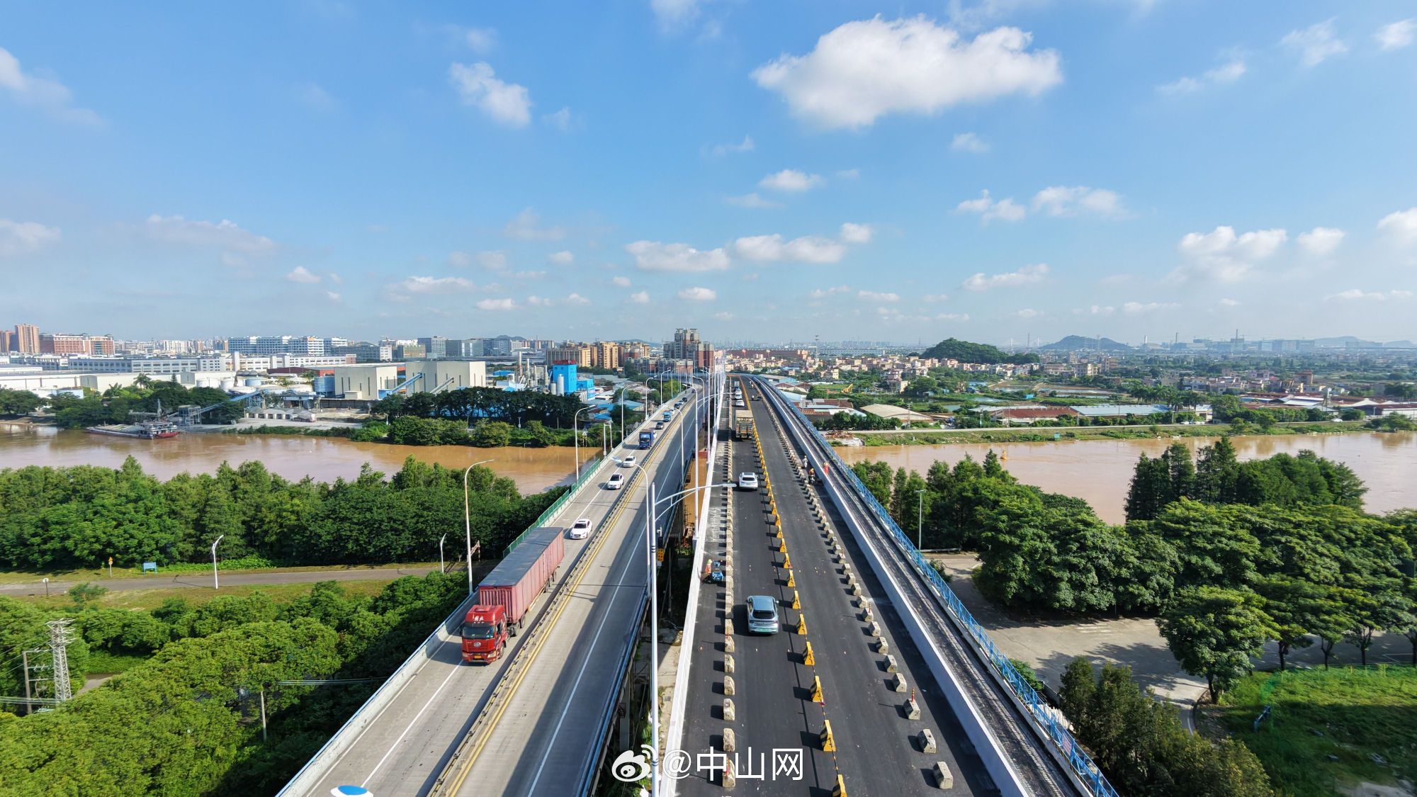 【好消息！中山这座新桥通车，旧桥将改造】南三公路（三角至黄圃段）二期项...