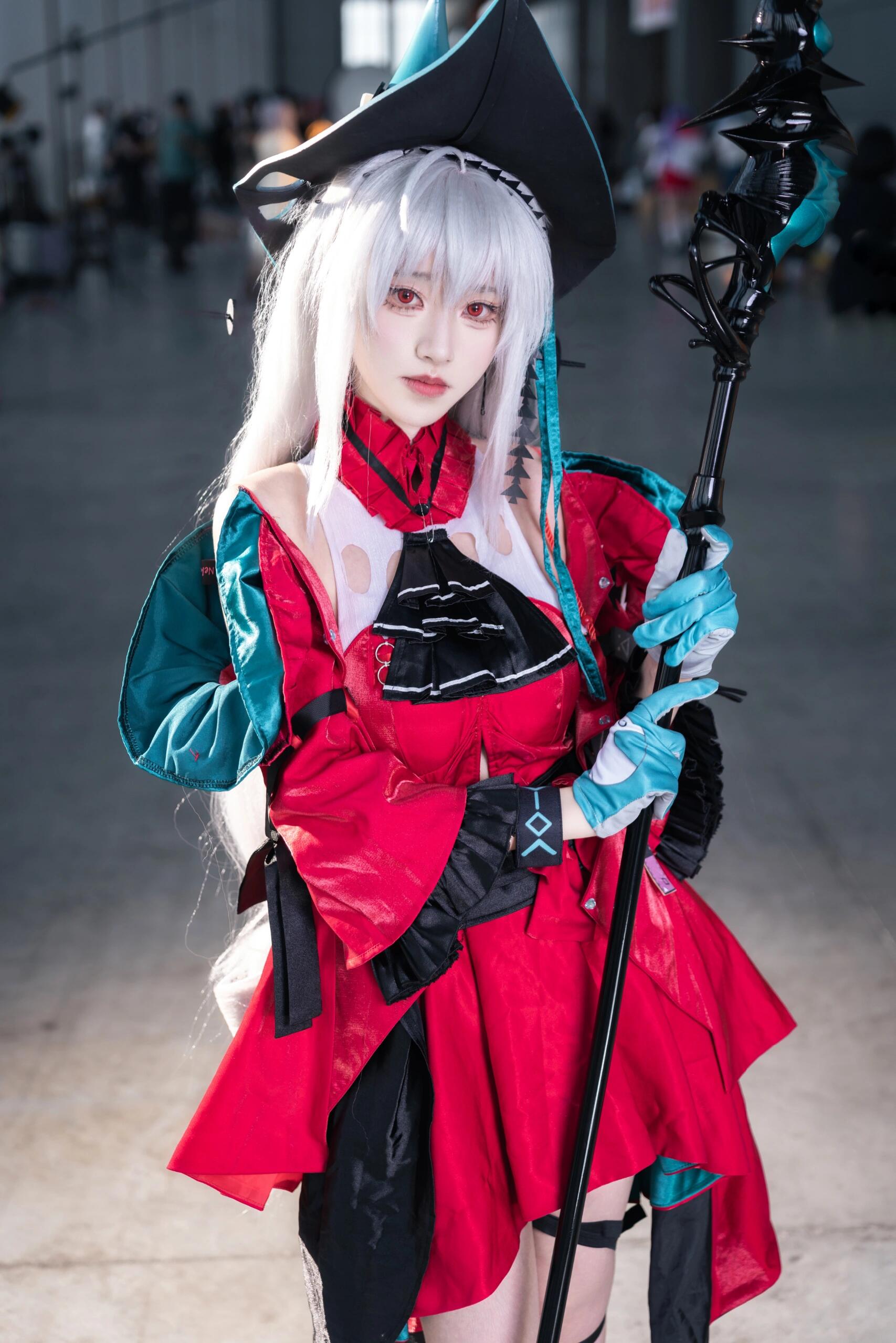 浊心斯卡蒂 cosplay 明日方舟cos 漫展养眼造型大赏 斯卡蒂cos