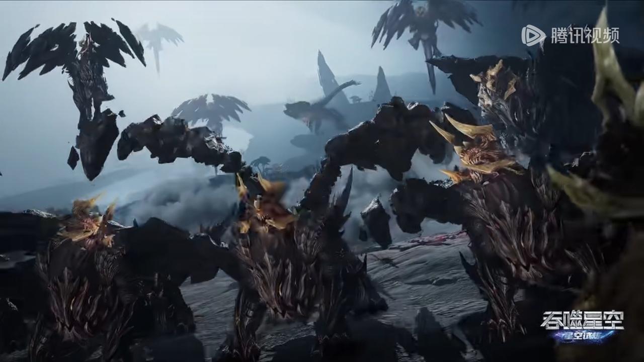 这些金角巨兽们，一个一个摇头晃脑，看起来很高兴！！甚至还有猴叫声，应该这就是金角