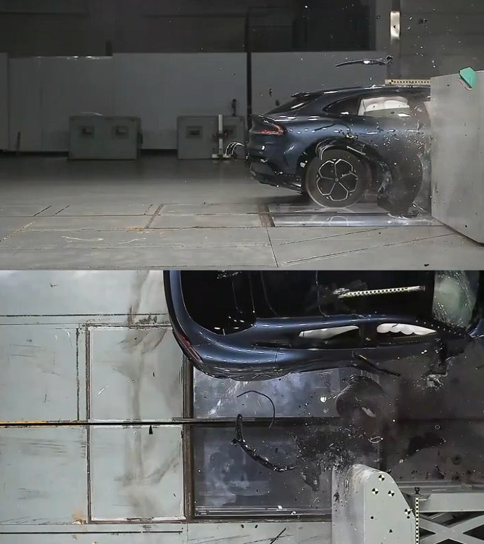 【听听为什么汽车会崴脚王？？雷军解释小米YU7偏置碰撞轮子掉了：丢轮保车，四