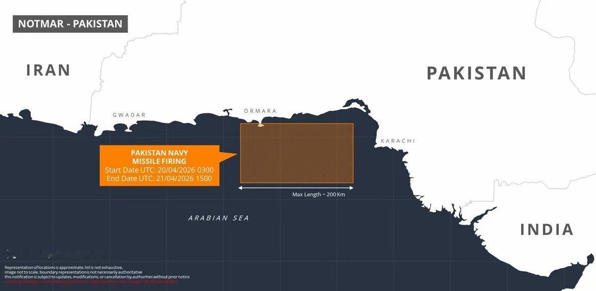 巴羊4月在阿拉伯海北部的导弹演习，是一次精准的战略亮剑。刚完成350公里级舰载