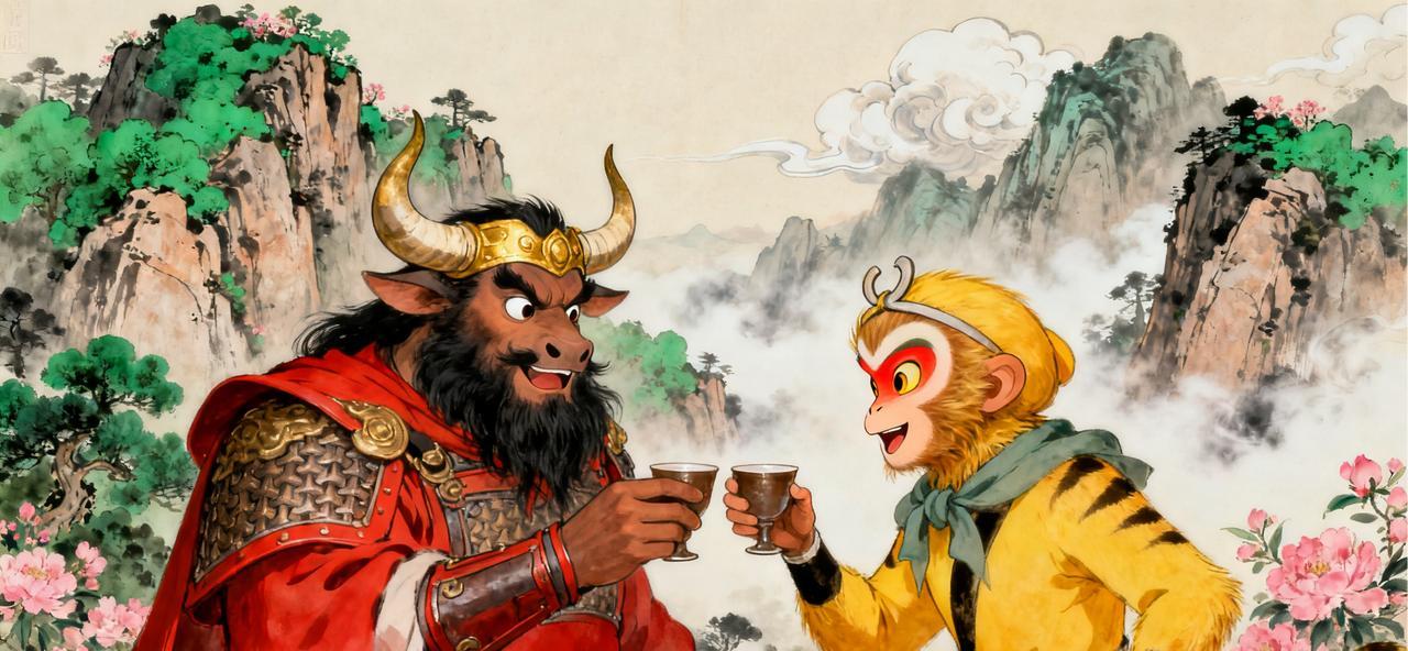 《西游记》里最让人唏嘘的兄弟决裂，牛魔王和孙悟空怎么就从拜把子变成死对头了？牛