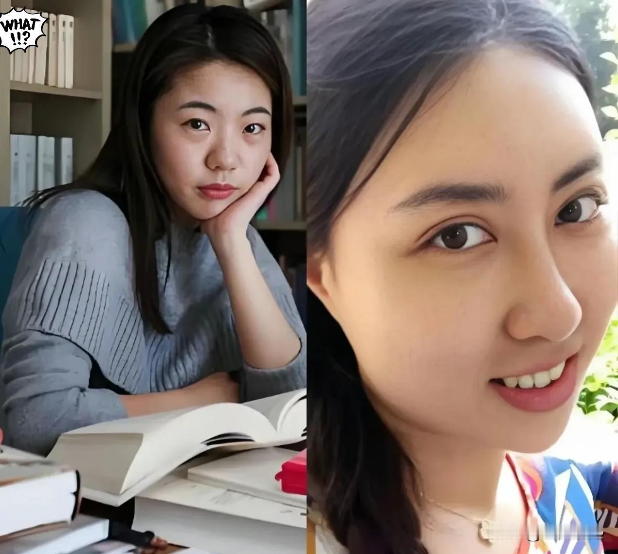 果然面相不会骗人。这两位美女作家，居然都是同一种面相。左边是蒋方舟，