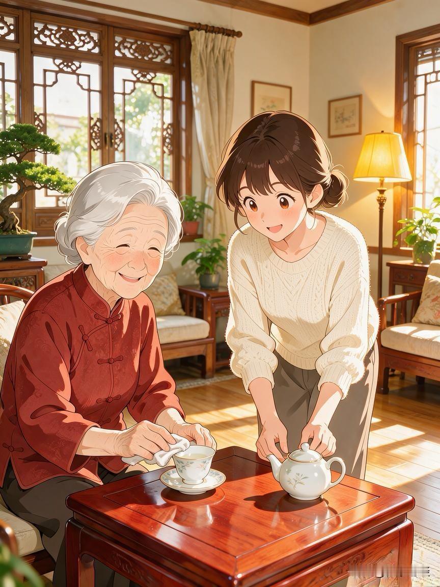 这是一家儿媳和婆婆的对话！儿媳妇:“你愿意长期和我们住在一起吗？”婆婆: