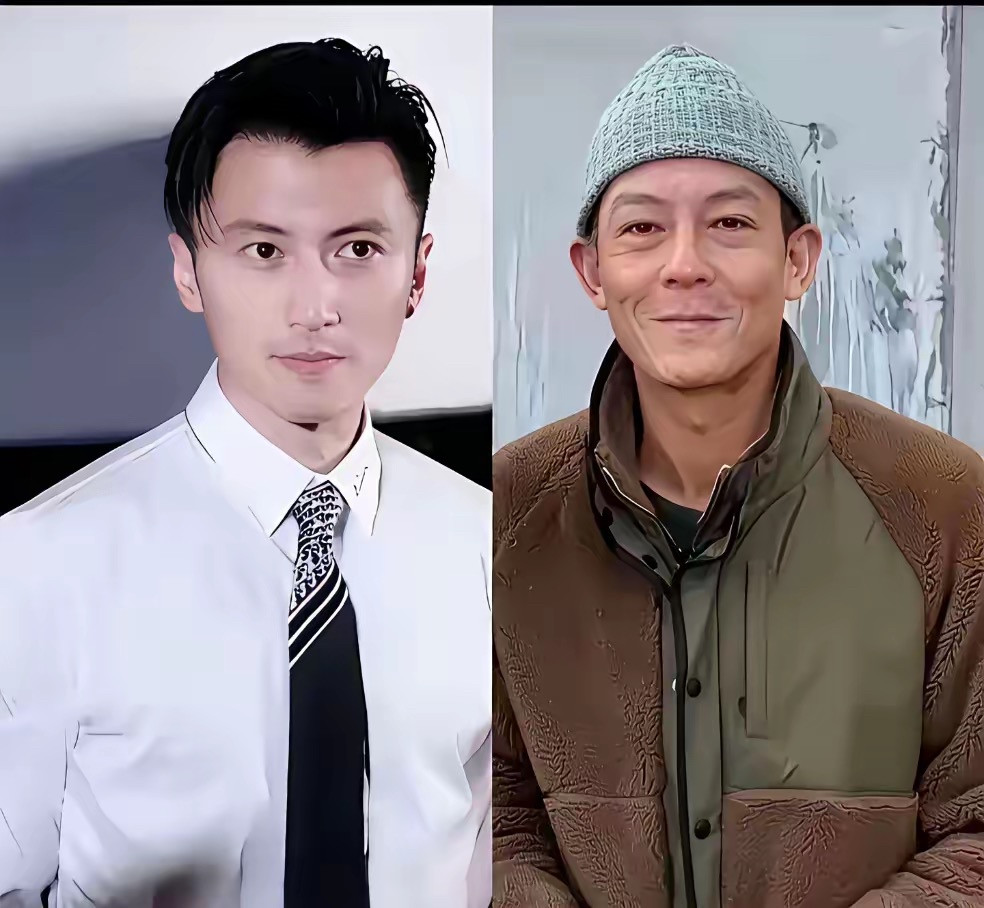 谢霆锋和陈冠希，两个人是同一年的，都是1980出生的，两个人的相片放在一起比较明显，感觉谢霆峰至少要
