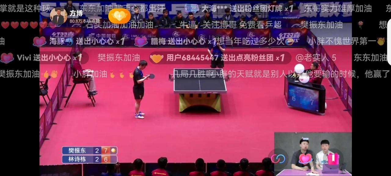 乒超联赛林诗栋2一3不敌樊振东林诗栋还是年轻内心不够强大，输在情绪失控上，看到