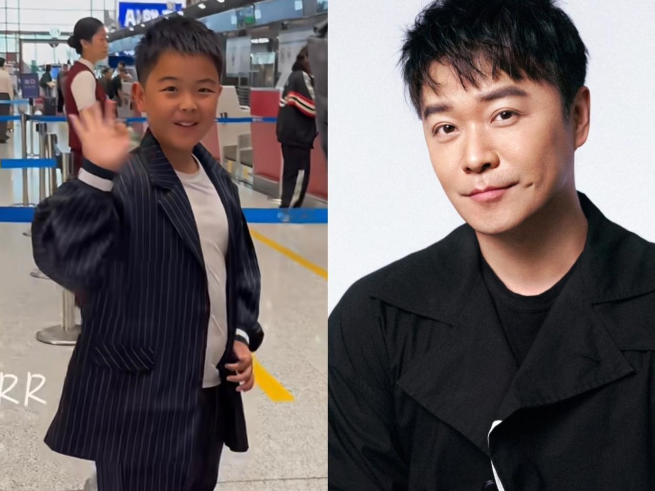 我爸眼光是真毒啊，看见佟丽娅儿子，他指着这小孩儿说：很早以前我就说这小孩