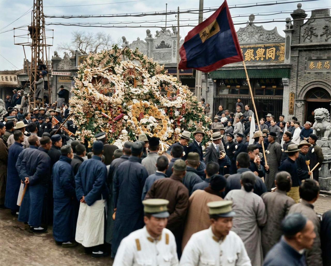 1925年3月，革命先驱孙中山葬礼