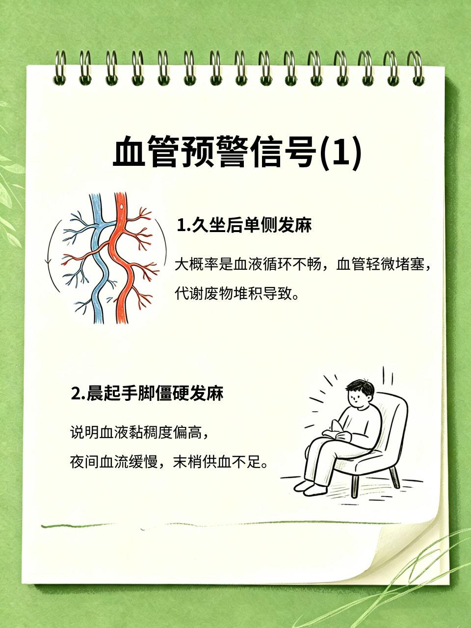 常年手脚发麻不是缺钙！警惕身体发出的血管预警信号很多人经常手脚发麻、发胀、发凉