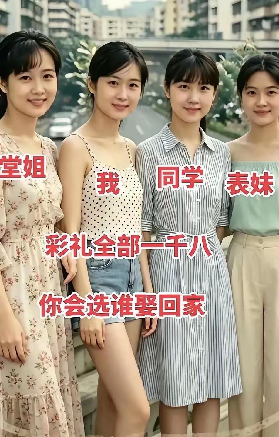 女人哪个年龄最迷人30年前，原汁原味，原原本本，彩礼才1800元，你会选择谁？