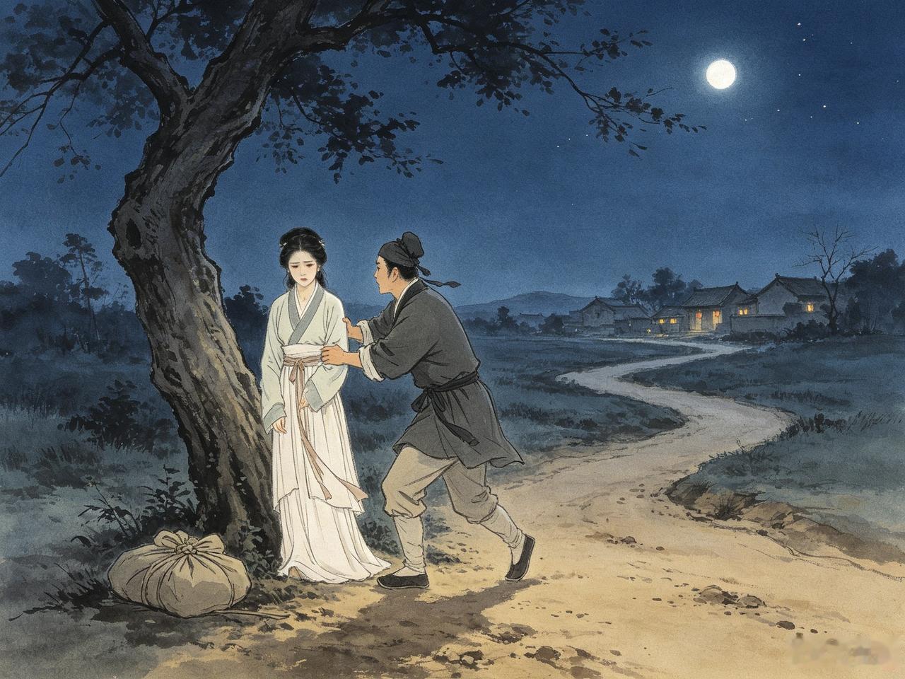 北宋年间，黄石商人赵某常年在外奔波，家中只留妻子白氏与幼子，另有小厮赵保（十三岁