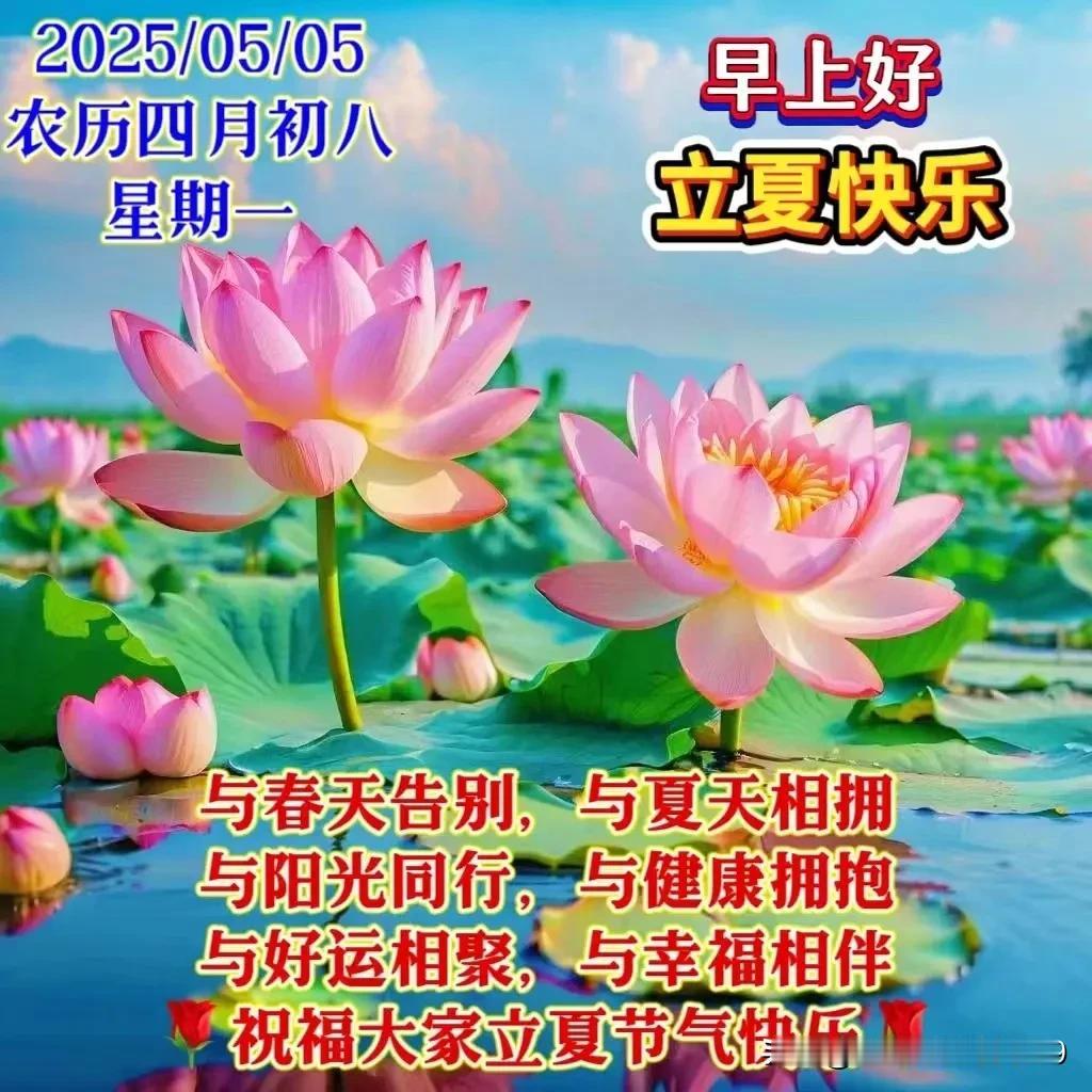 又是一年立夏到，短信问候送朋友；愿这个美丽夏天，清凉一夏心情好；快乐一夏
