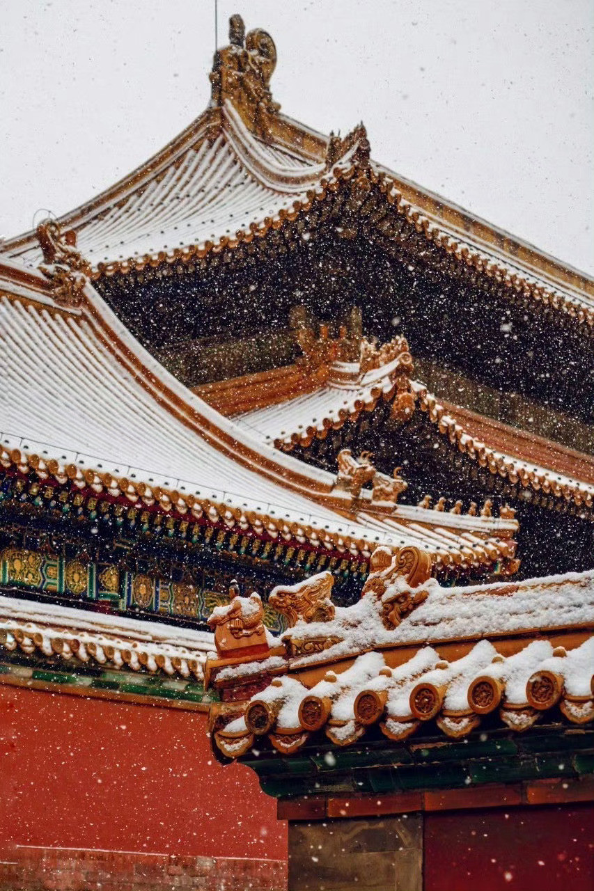 下雪的故宫变回紫禁城，美到仿佛穿越！