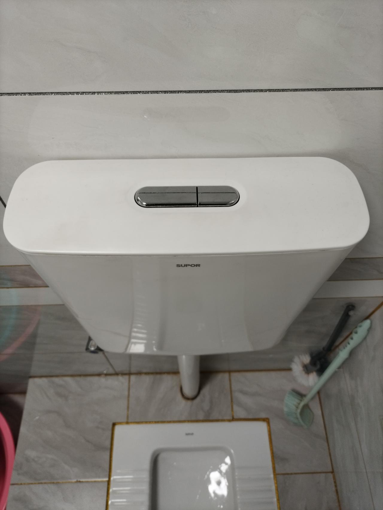 一个小小的抽水箱上的按钮，把我农村来的老妈给难到了！上完厕所后，她不晓得这两个按