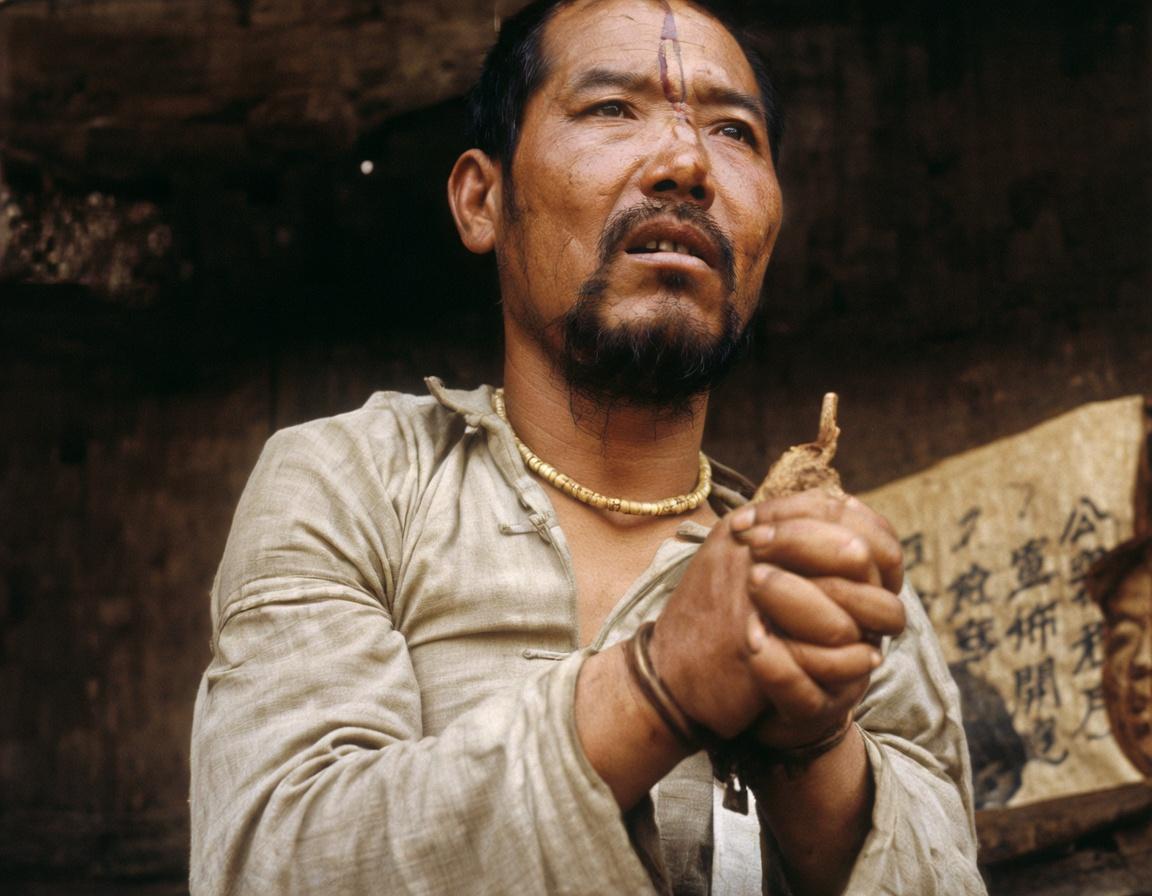 1951年，公审杀害刘胡兰烈士的首凶大胡子张全宝戴着手铐，正在对自己罪行忏悔，这