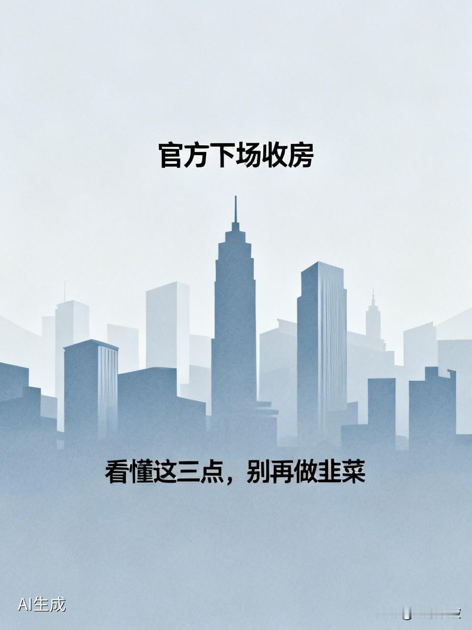 官方下场收房，不是救市，是改命！看懂这三点，别再做韭菜截至2026年5
