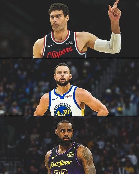 37岁后单场命中9记三分球员：1、库里：4次2、詹姆斯：2次3、大洛佩兹：