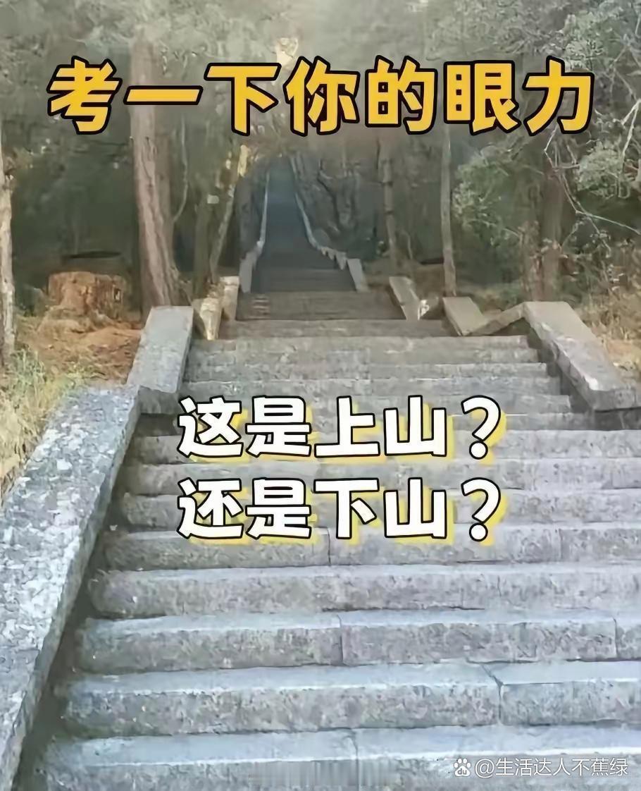 上山还是下山？考眼力的时候到了！