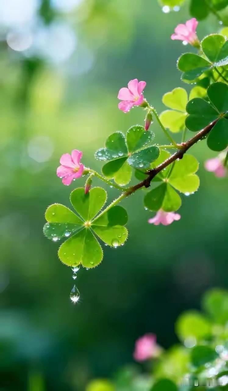 上联：花逢细雨添娇色，下联：草遇微风舞翩迁。