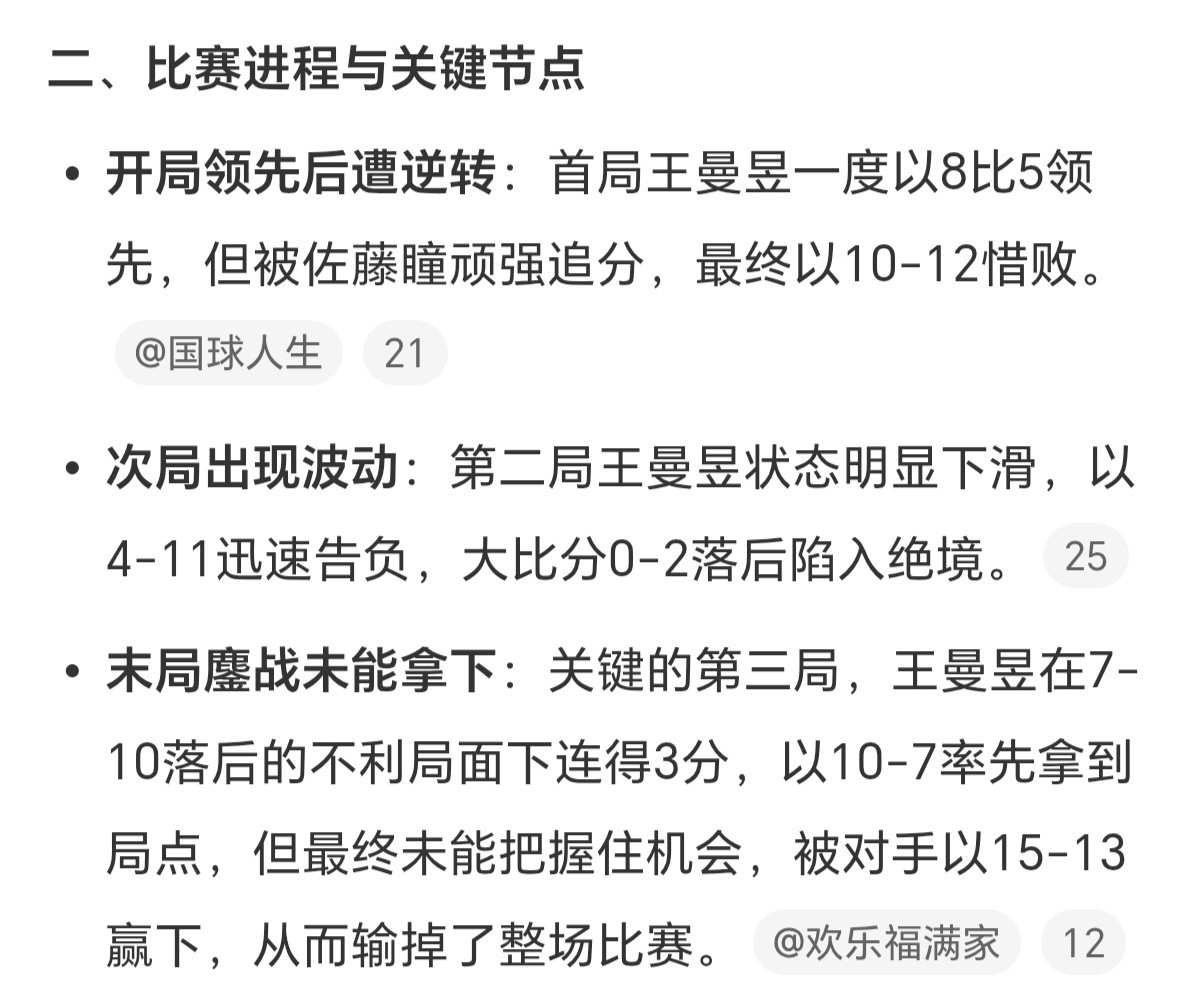 王曼昱无缘美国大满贯16强尽管单打出局，王曼昱在本届赛事中仍与蒯曼搭档参加女双项