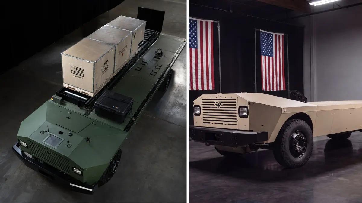 美国陆军即将推出这种具备自动驾驶功能的混合动力补给卡车。它们能将各类装备直接运