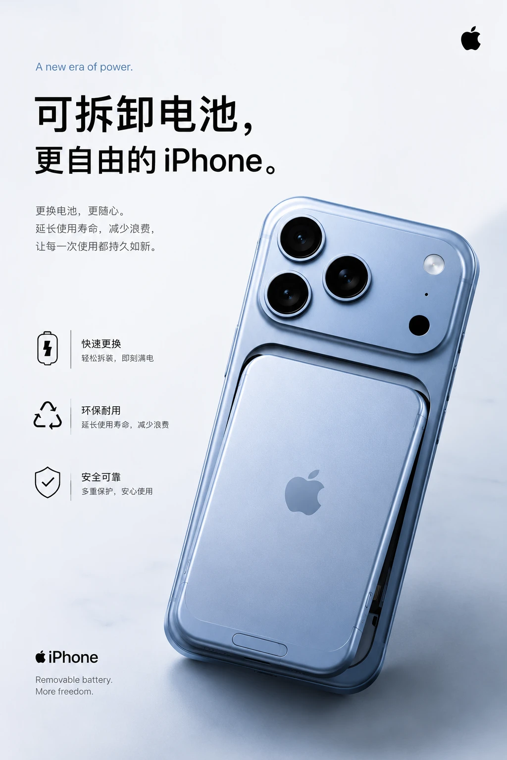 可拆卸电池iPhone，有可能推出吗？