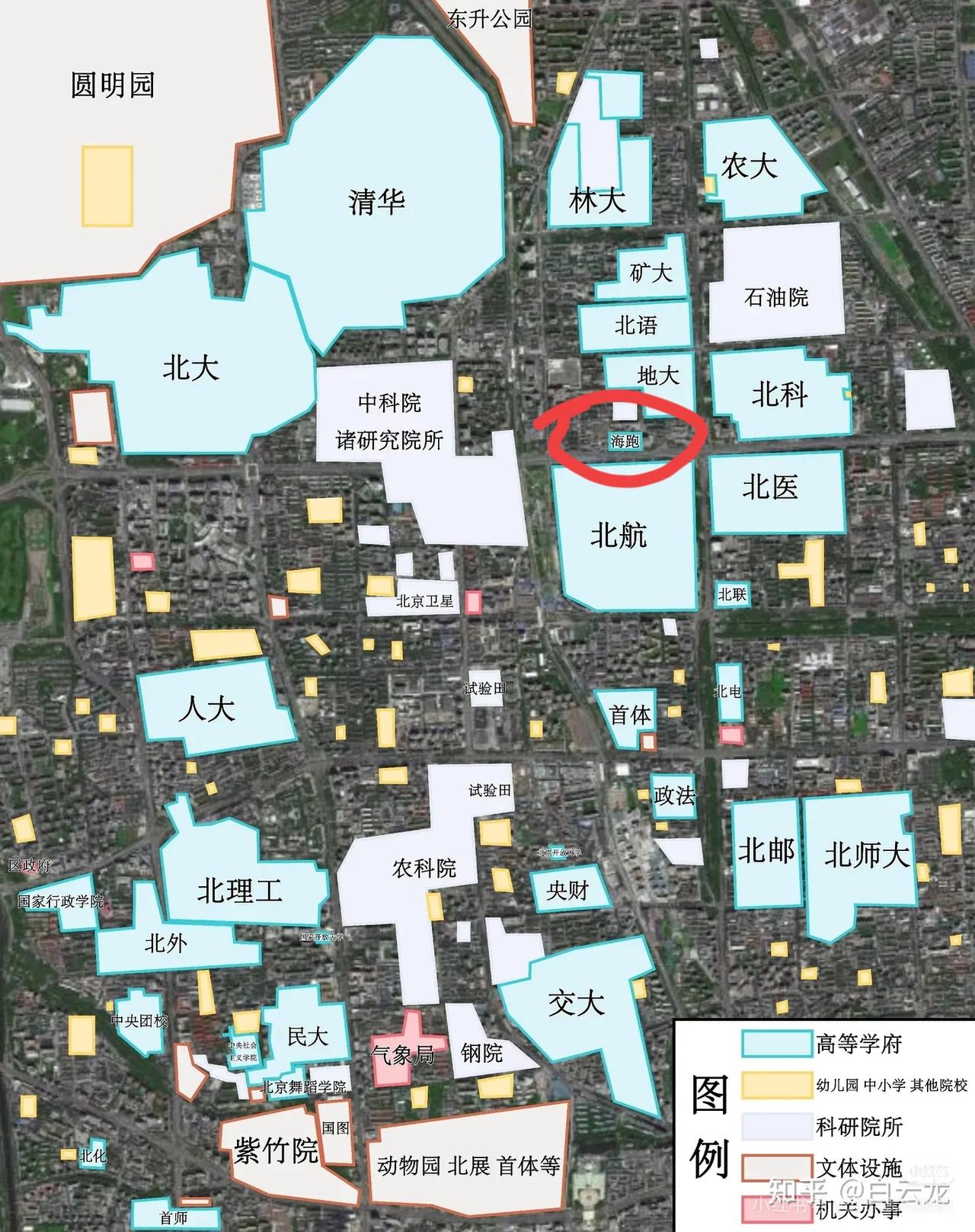 海跑大学在北京众多高校中还独占一角呀[笑着哭][笑着哭]