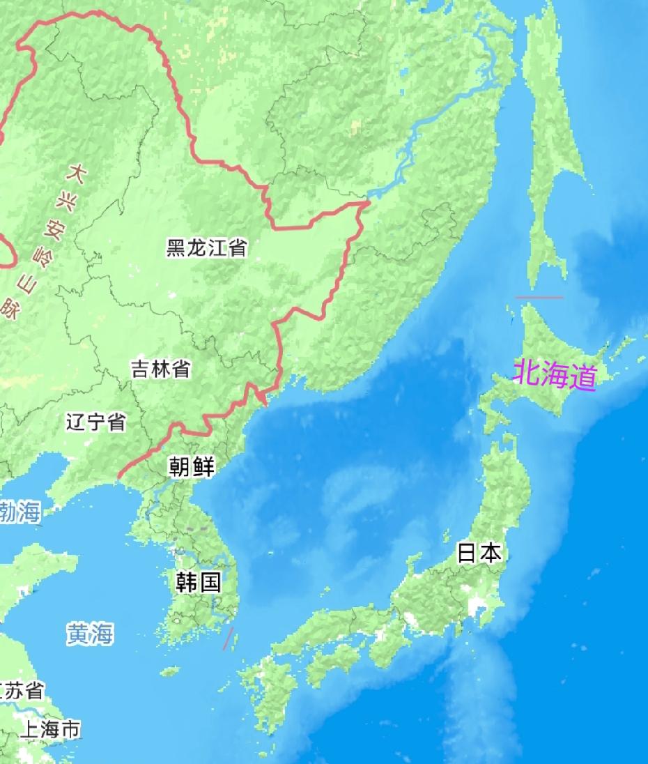 日本北海道岛那么大，人口只有我国海南岛的一半。北海道岛面积8.34万平方公里，人