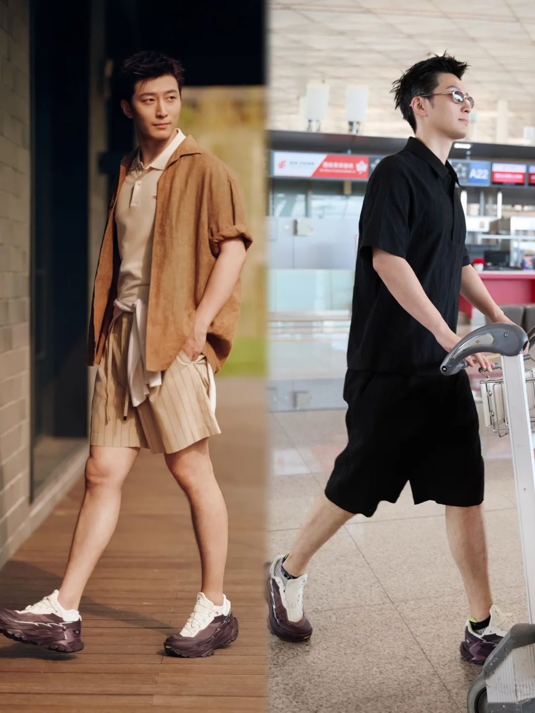 阳光型男模板‼️窦骁私下好会穿