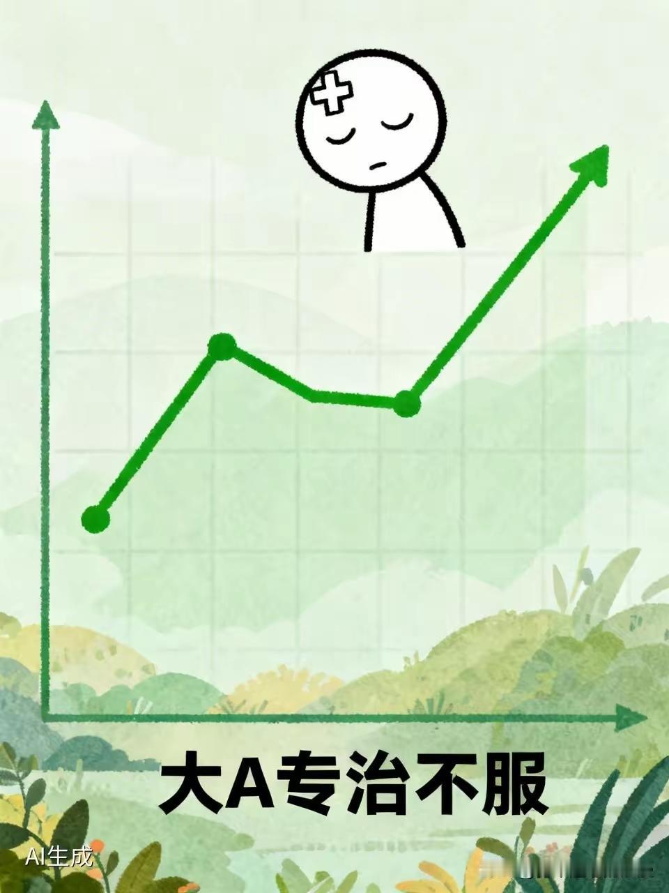 刷到个股民段子，看完笑到打鸣，细想又有点扎心：“进了大A，癌症都能硬扛三十年，就