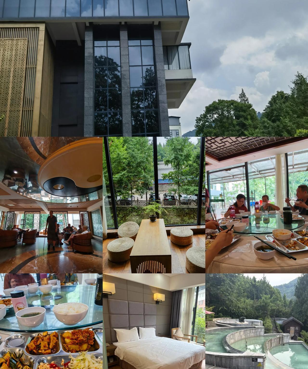 7月1号，成都的天还有些闷热，4家朋友又相约进山躲凉快，选了一家九龙沟里的酒店。