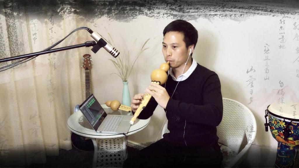 葫芦丝动态曲谱降b调花满楼