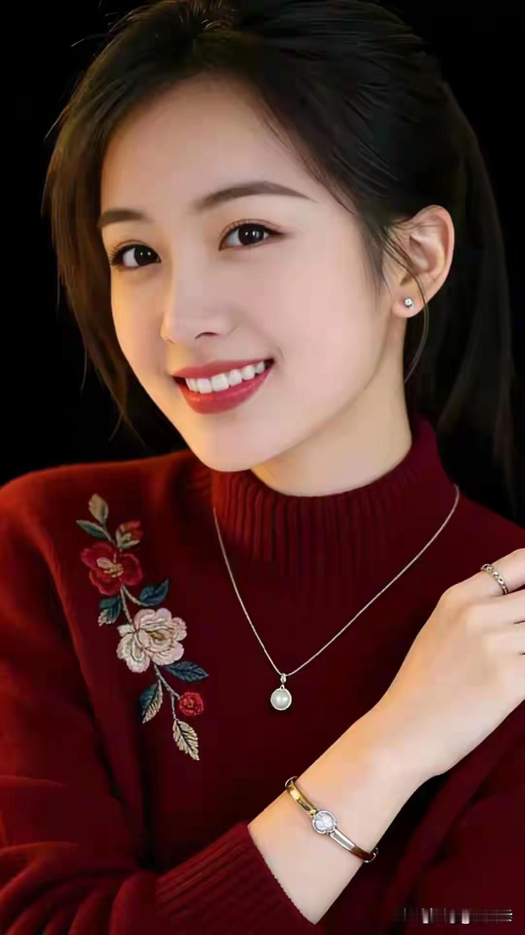 冬日穿搭指南🔴✨温暖毛衣+精致饰品，甜美笑容😊🍀🌹