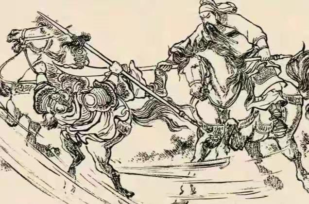 按照《三国演义》的说法，关羽手执82斤青龙偃月刀，在白马之战中，阵斩河北大将颜良