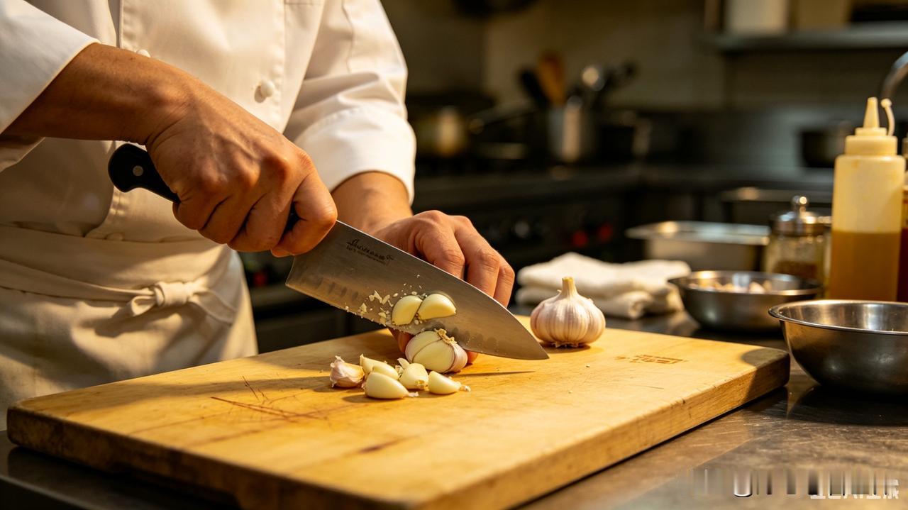 为啥饭店做菜，大蒜一般不拍碎？原来我一直都做错了平时在家做饭，总觉得大蒜拍
