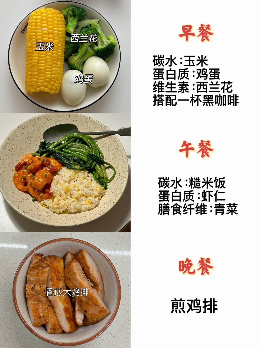 三个月没碰一点油炸，没吃一点甜品，135~95，按我食谱吃，不停碳水，玉米?