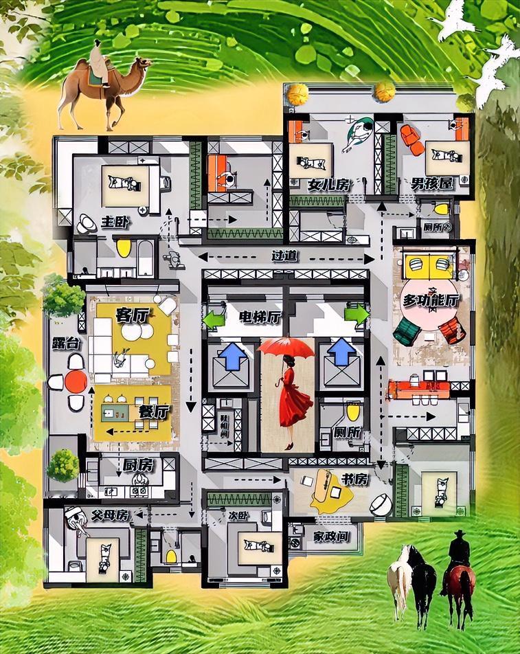 收纳是一道光，照亮整座城，370㎡终修成正果。世界小了，布局心大了，有了大格