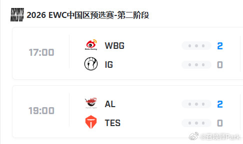 今晚TES和iG都输了，都是一边倒的局，详细战绩看图吧，挺惨的不过EWC预选赛是