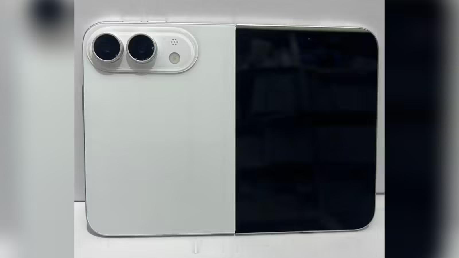 iPhone 折叠屏机模高清图出来了，跟之前的曝光出的模具大差不差，参...